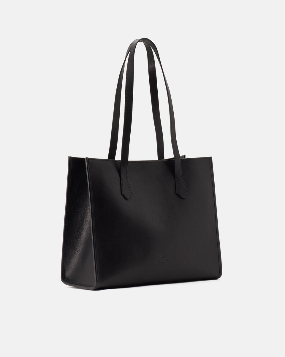 Dora shopping cuoio Nero  - Shopping - Borse Donna - Borse - Cuoieria Fiorentina