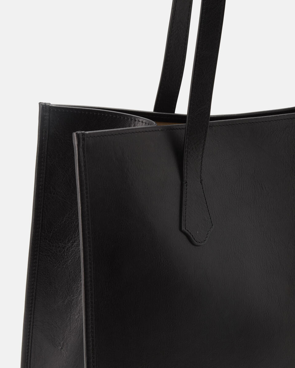 Dora shopping cuoio Nero  - Shopping - Borse Donna - Borse - Cuoieria Fiorentina