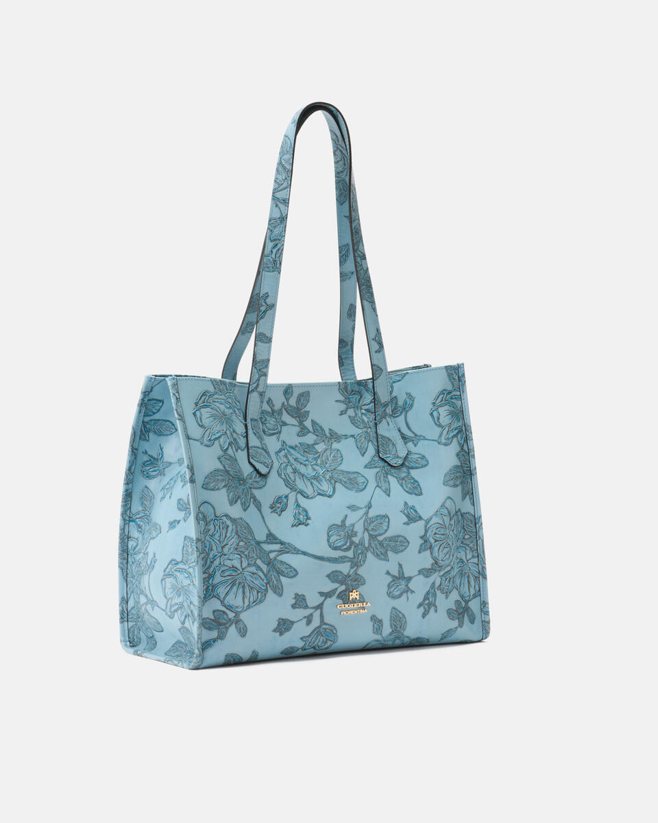 SHOPPING BAG Light blue  - Shopping - Women's Bags - Bags - Cuoieria Fiorentina