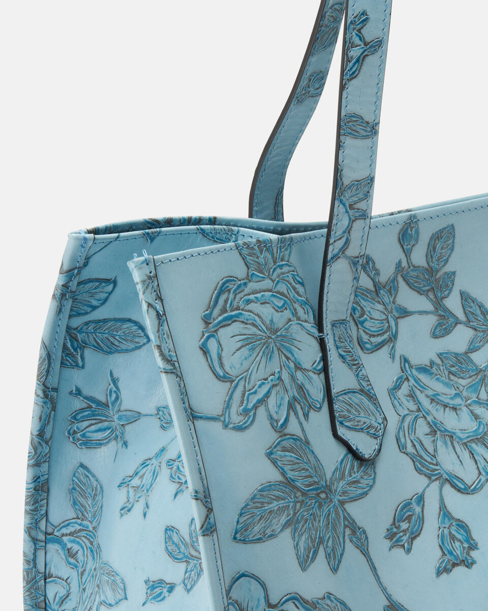 SHOPPING BAG Light blue  - Shopping - Women's Bags - Bags - Cuoieria Fiorentina