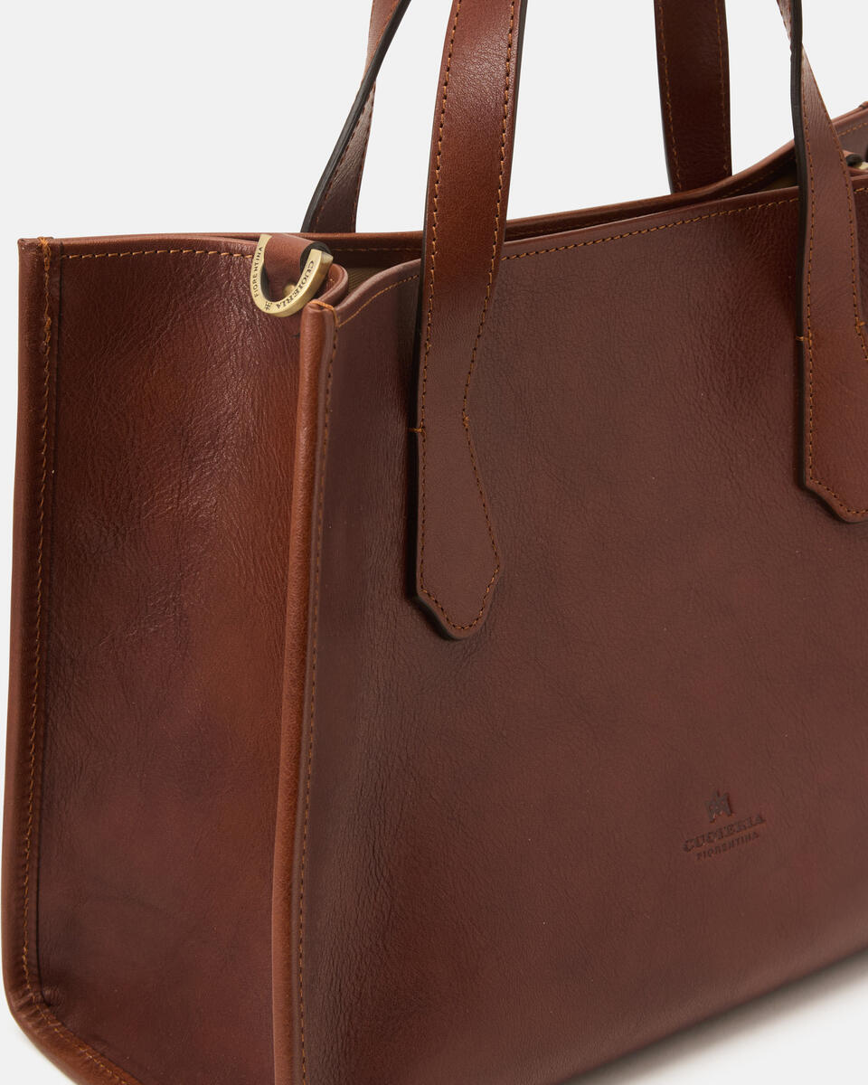 TOTE BAG Brown  - Tote Bags - Women's Bags - Bags - Cuoieria Fiorentina