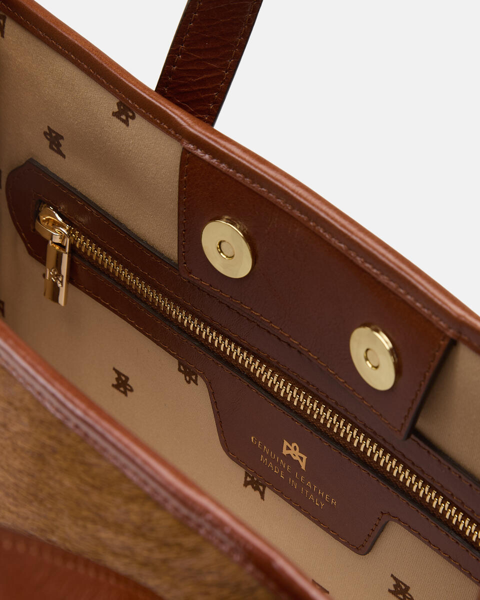 Dora Medium tote Cavallino Caramel  - Tote Bag - Borse Donna - Borse - Cuoieria Fiorentina