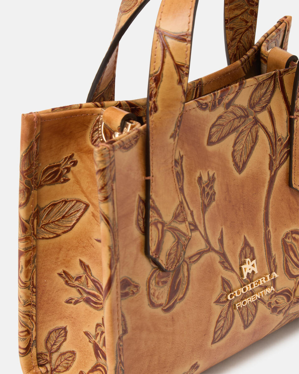 MINI TOTE BAG Beige  - Tote Bags - Women's Bags - Bags - Cuoieria Fiorentina