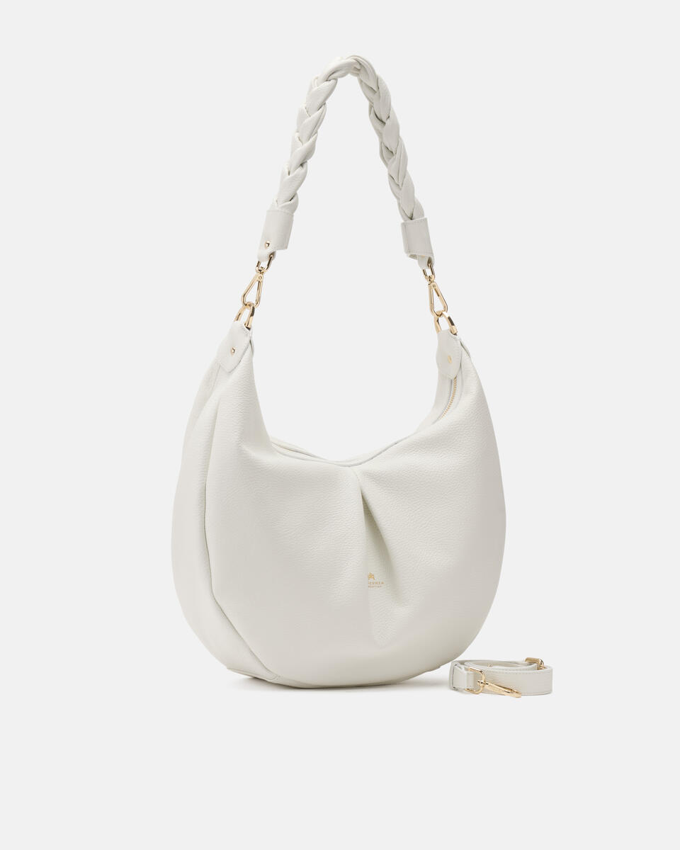 Emma Large hobo Bianco  - Borse - Special Price - Cuoieria Fiorentina