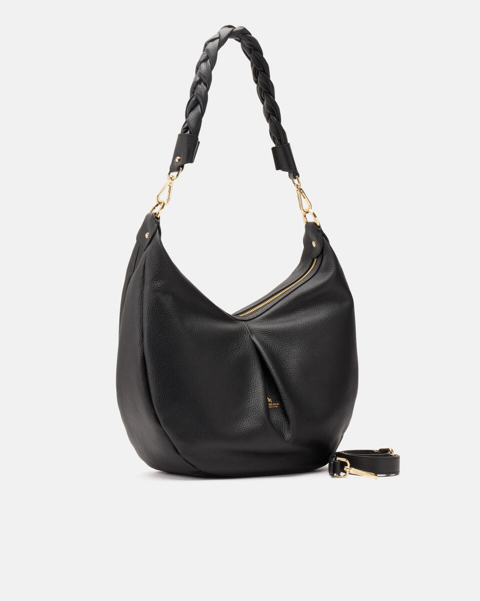 HOBO BAG Black  - Shoulder Bags - Women's Bags - Bags - Cuoieria Fiorentina