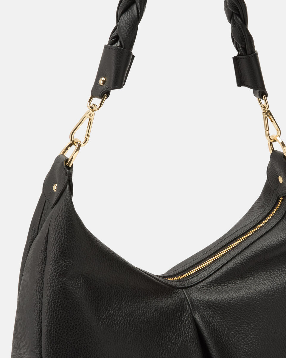 HOBO BAG Black  - Shoulder Bags - Women's Bags - Bags - Cuoieria Fiorentina