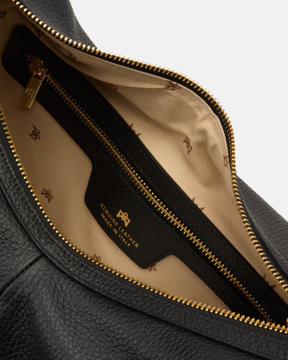 HOBO BAG Black  - Shoulder Bags - Women's Bags - Bags - Cuoieria Fiorentina