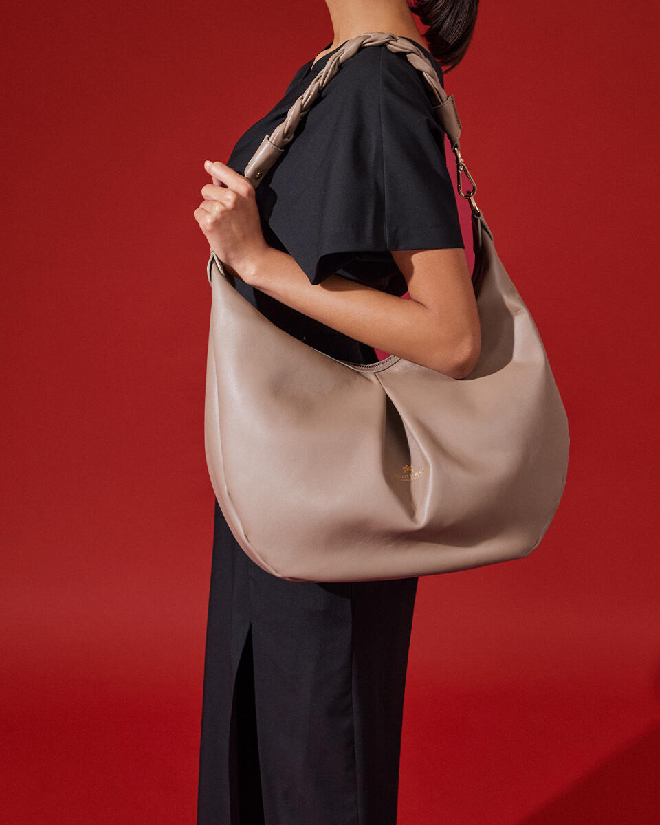HOBO BAG Black  - Shoulder Bags - Women's Bags - Bags - Cuoieria Fiorentina