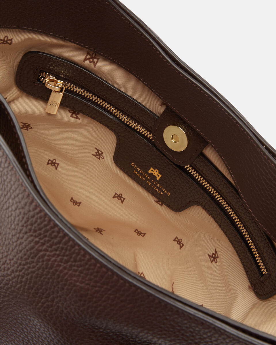 BUCKET BAG Chocolate  - Bags - Special Price - Cuoieria Fiorentina
