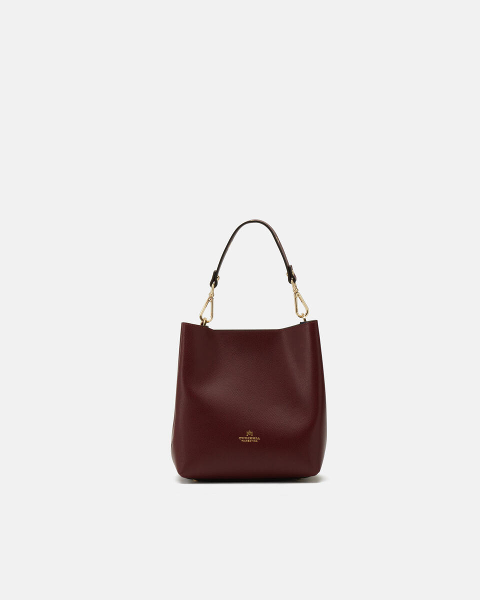 SMALL BUCKET BAG Bordeaux  - Bucket Bags - Women's Bags - Bags - Cuoieria Fiorentina