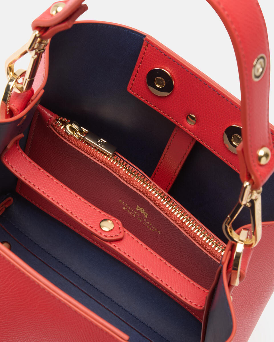 SMALL BUCKET BAG Coral  - Bucket Bags - Women's Bags - Bags - Cuoieria Fiorentina