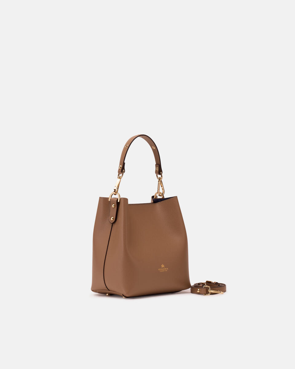 SMALL BUCKET BAG Desert  - Bucket Bags - Women's Bags - Bags - Cuoieria Fiorentina
