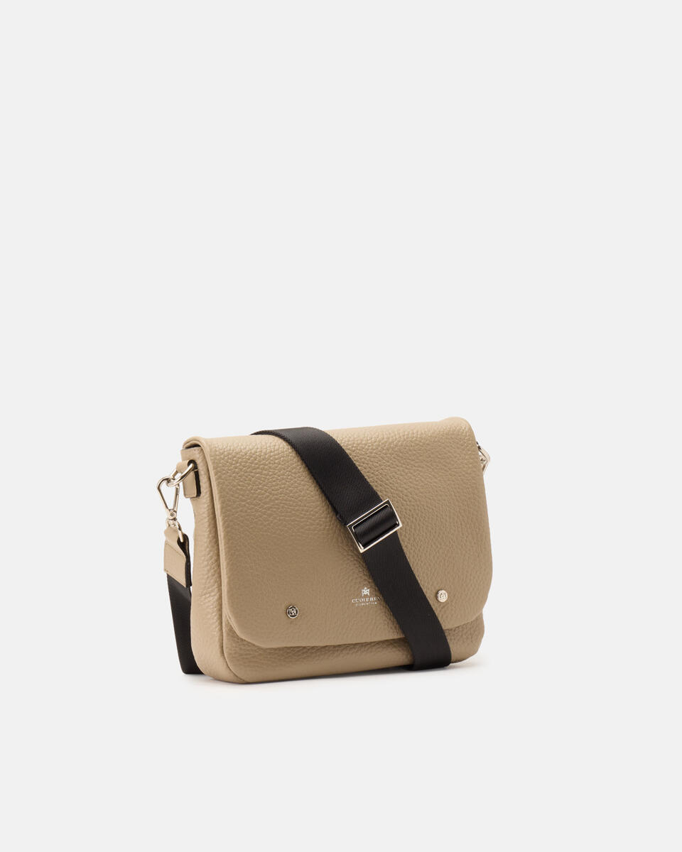 MESSENGER Taupe  - Crossbody Bags - Men's Bags - Bags - Cuoieria Fiorentina