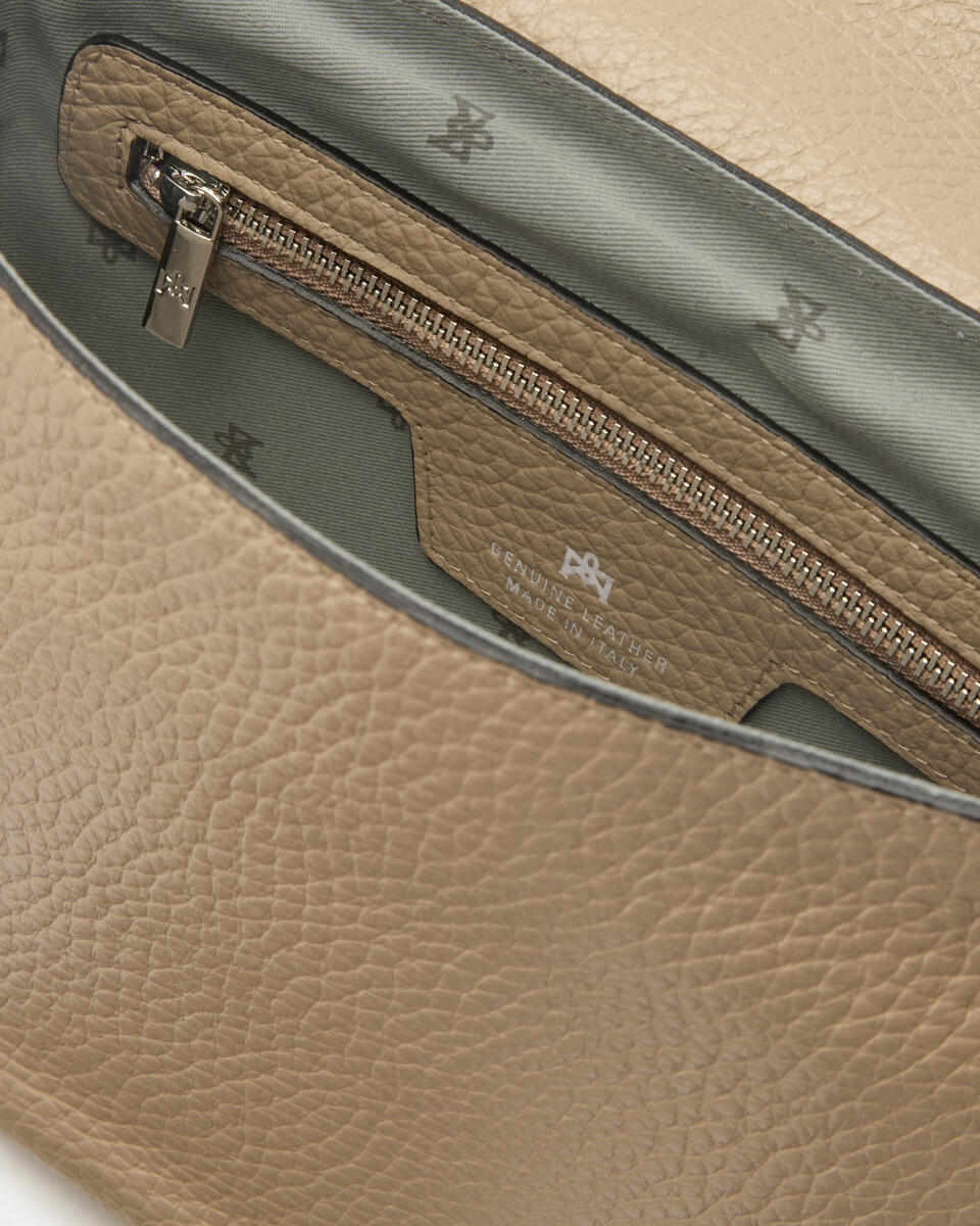 MESSENGER Taupe  - Crossbody Bags - Men's Bags - Bags - Cuoieria Fiorentina