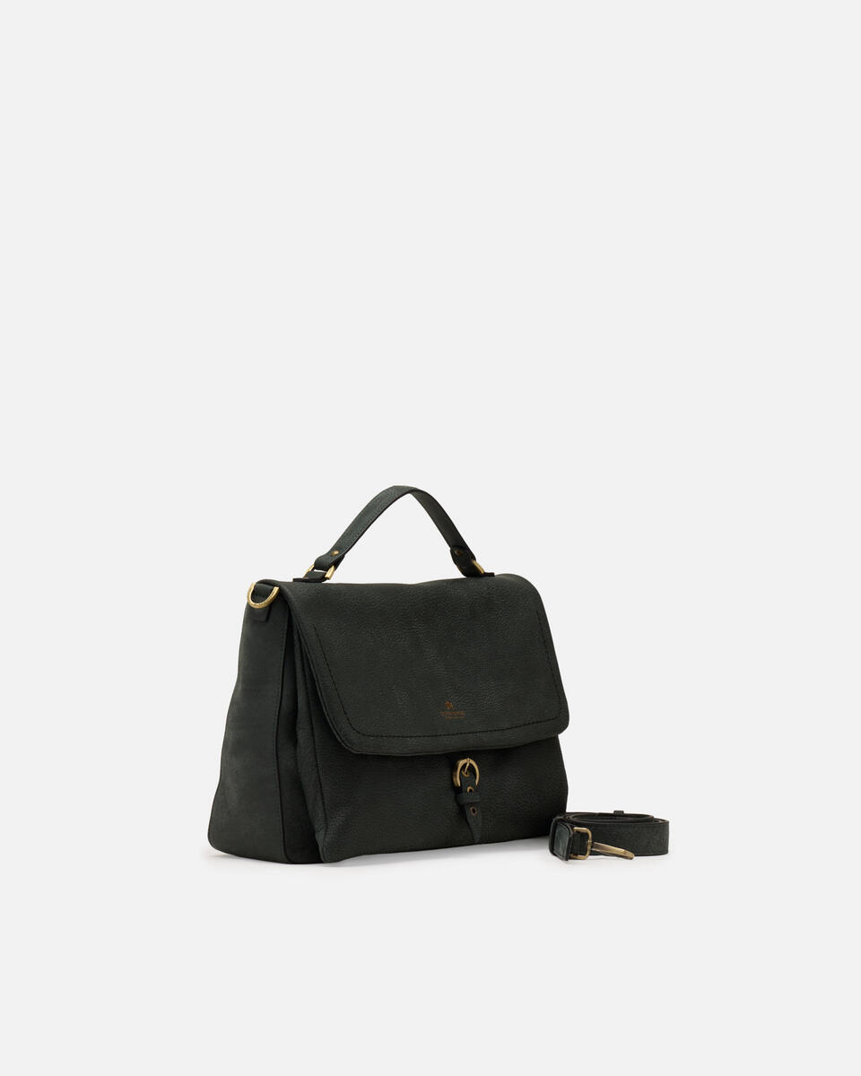 LARGE FLAP BAG Moss  - Cuoieria Fiorentina