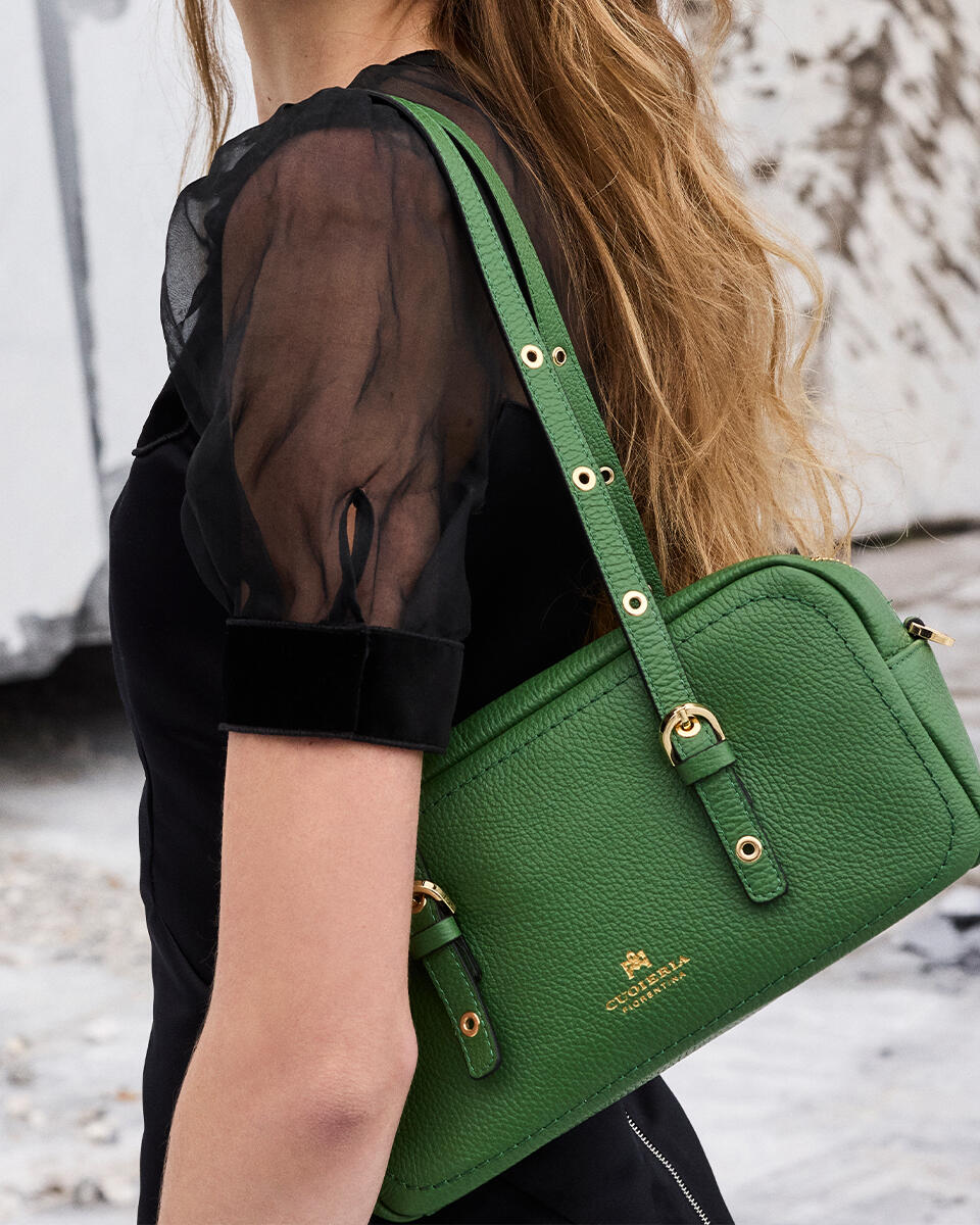 Eva soft duffle Cioccolato  - Borse A Spalla - Borse Donna - Borse - Cuoieria Fiorentina