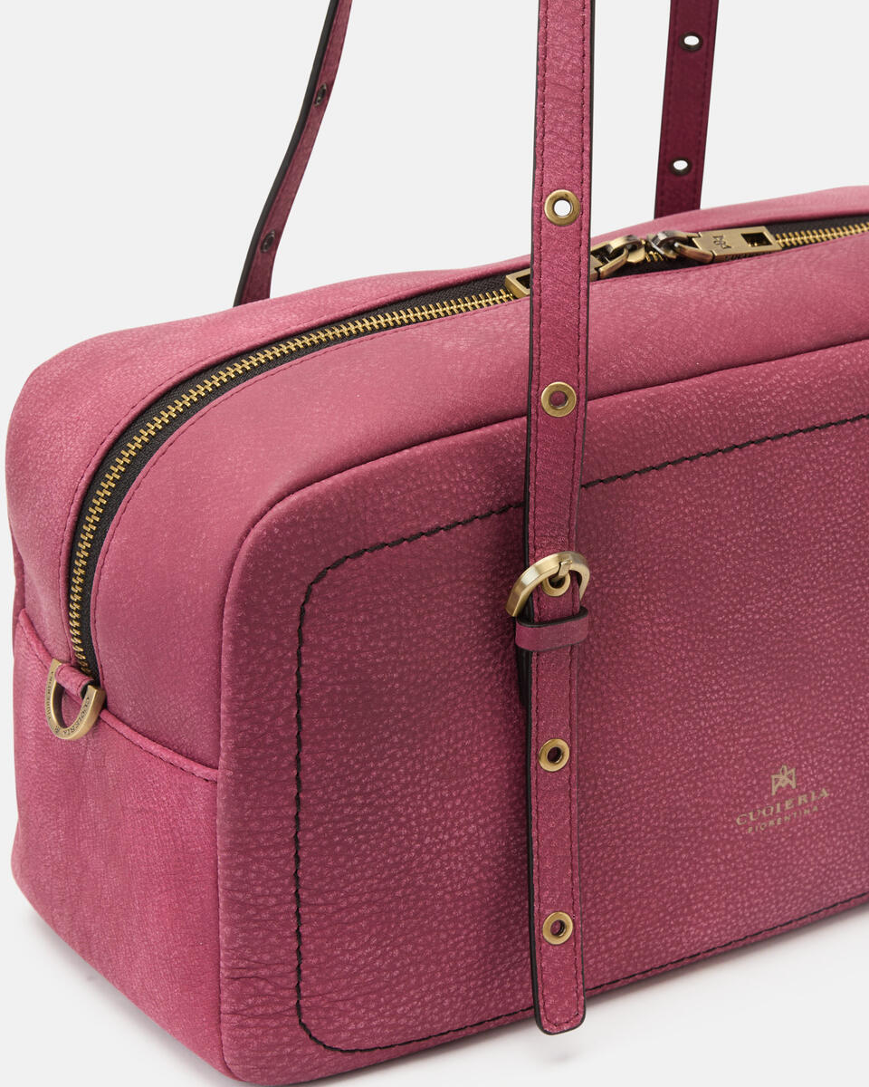 LARGE DUFFLE Cyclamen  - Shoulder Bags - Women's Bags - Bags - Cuoieria Fiorentina
