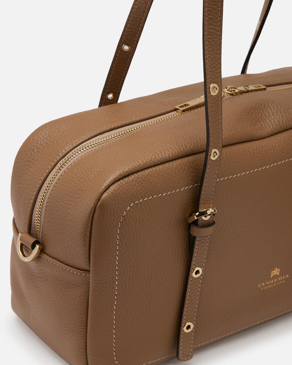 LARGE DUFFLE BAG Desert  - Shoulder Bags - Women's Bags - Bags - Cuoieria Fiorentina