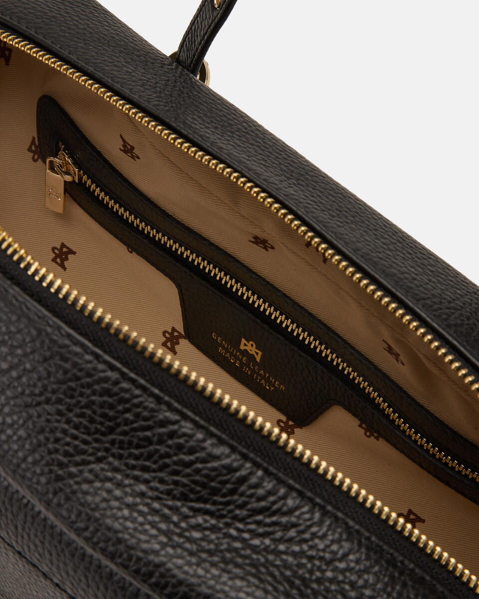 LARGE DUFFLE BAG Black  - Shoulder Bags - Women's Bags - Bags - Cuoieria Fiorentina