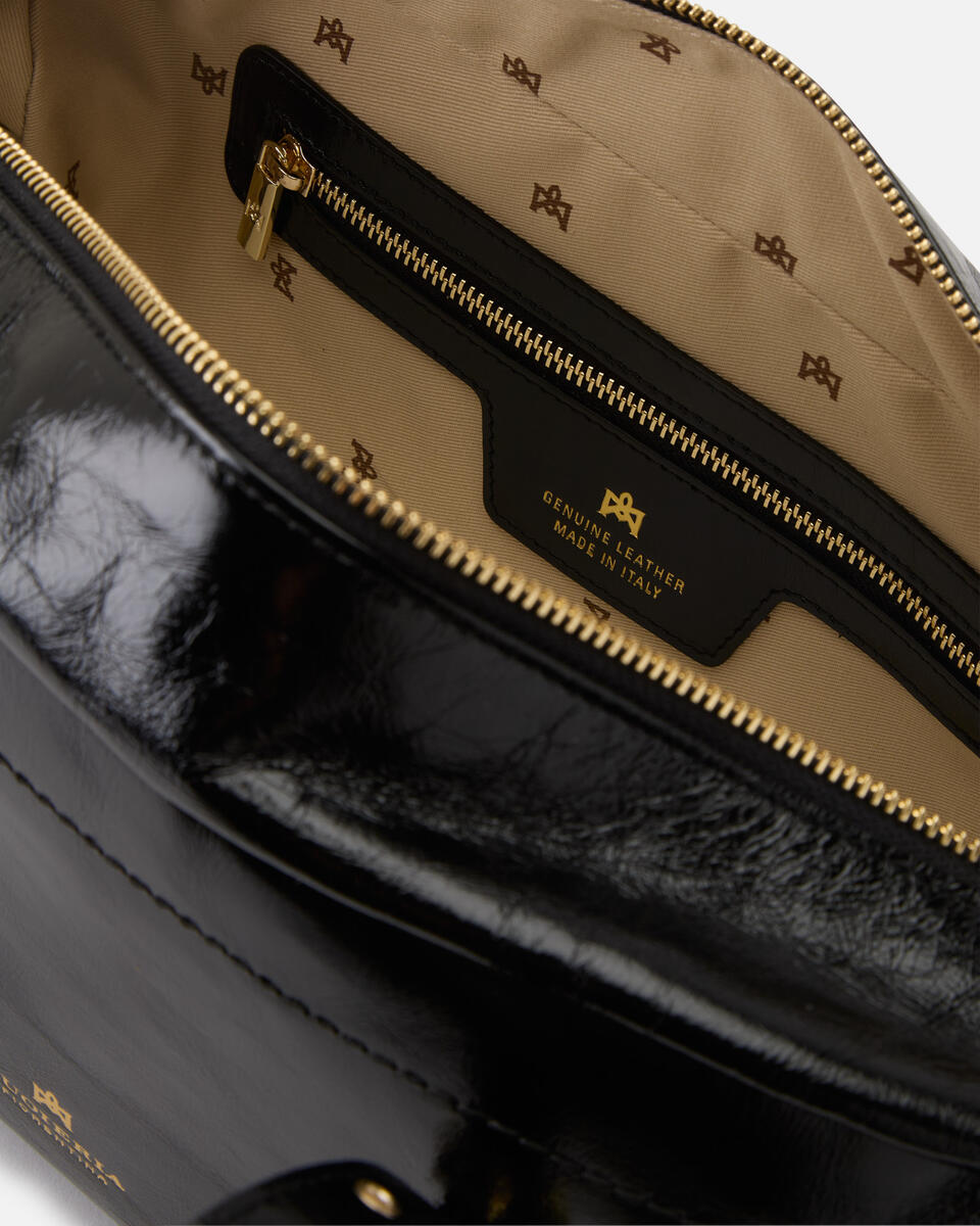 Eva soft large duffle Vintage Nero  - Borse A Spalla - Borse Donna - Borse - Cuoieria Fiorentina