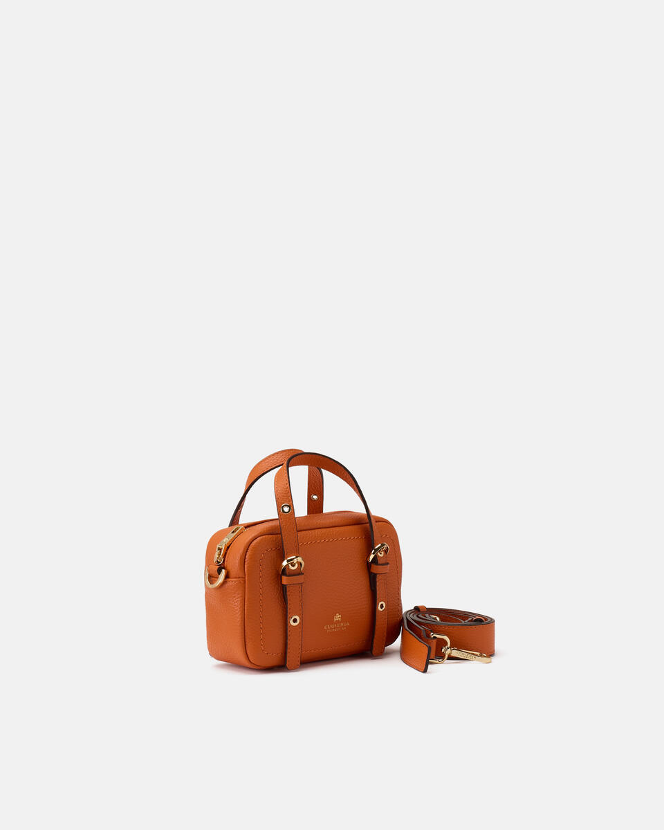 Eva soft mini duffle Arancio  - Mini Bag - Borse Donna - Borse - Cuoieria Fiorentina