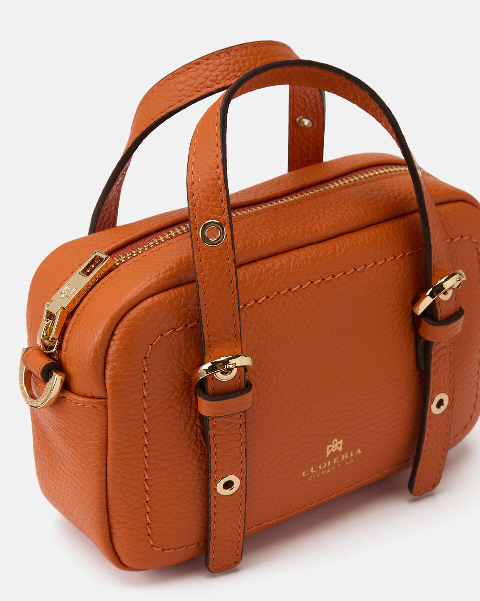 Eva soft mini duffle Arancio  - Mini Bag - Borse Donna - Borse - Cuoieria Fiorentina
