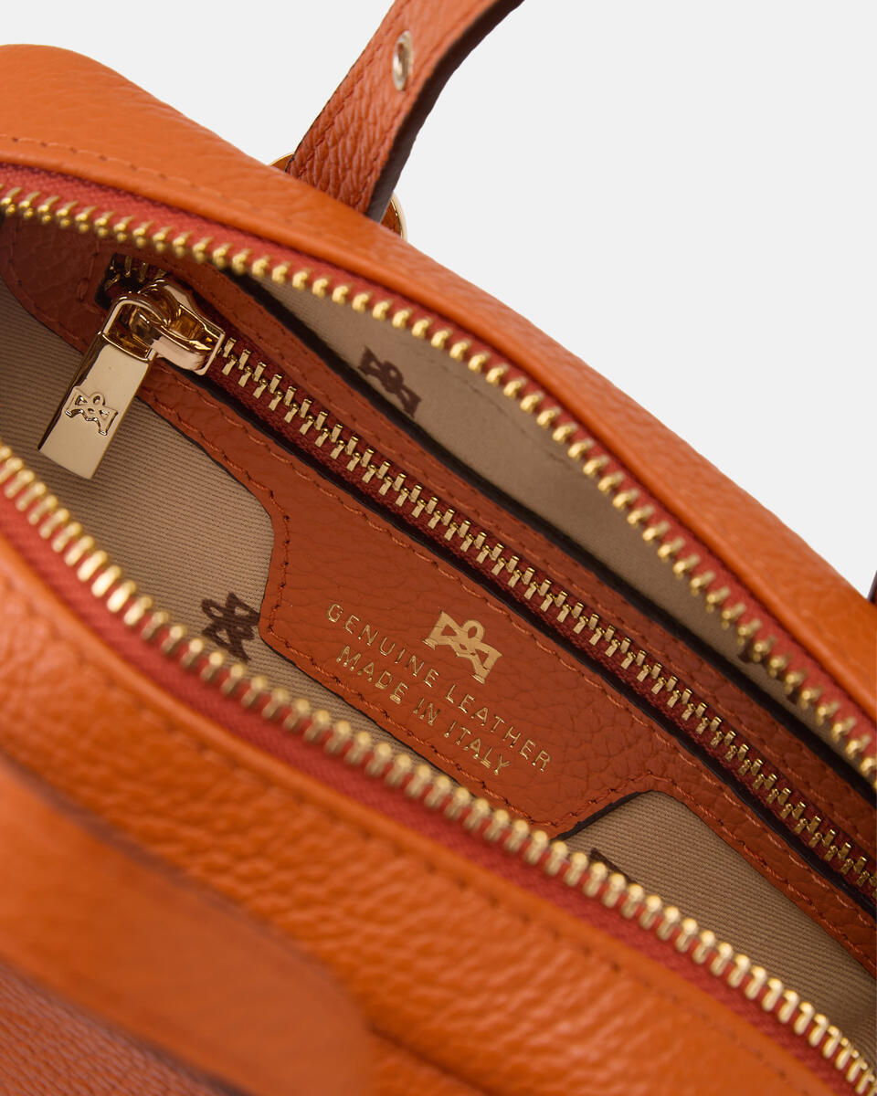 Eva soft mini duffle Arancio  - Mini Bag - Borse Donna - Borse - Cuoieria Fiorentina
