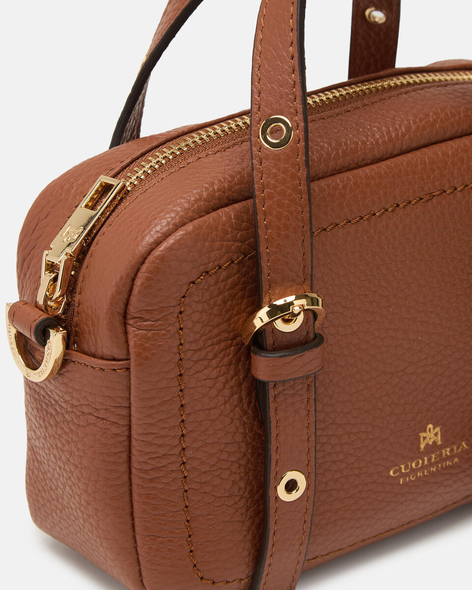 MINI DUFFLE BAG Caramel  - Mini Bags - Women's Bags - Bags - Cuoieria Fiorentina