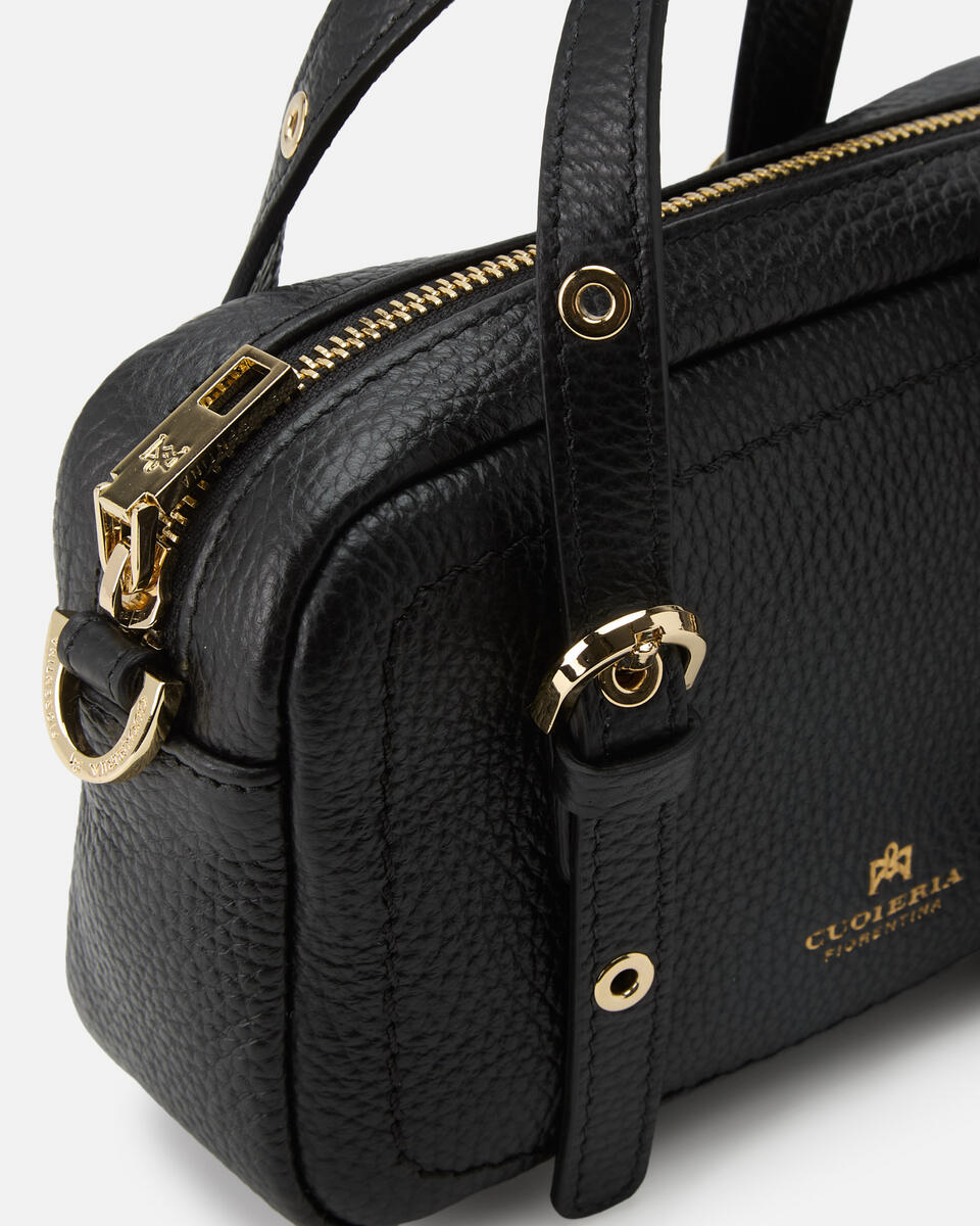 Eva soft mini duffle Nero  - Mini Bag - Borse Donna - Borse - Cuoieria Fiorentina