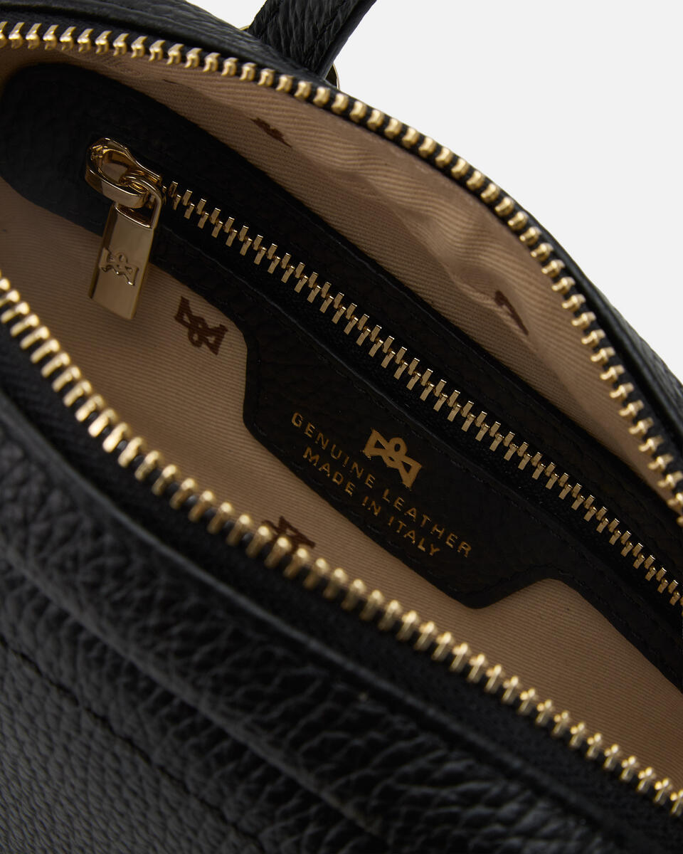 Eva soft mini duffle Nero  - Mini Bag - Borse Donna - Borse - Cuoieria Fiorentina
