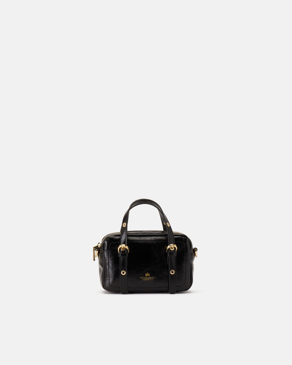 mini duffle Black  - Tote Bags - Women's Bags - Bags - Cuoieria Fiorentina