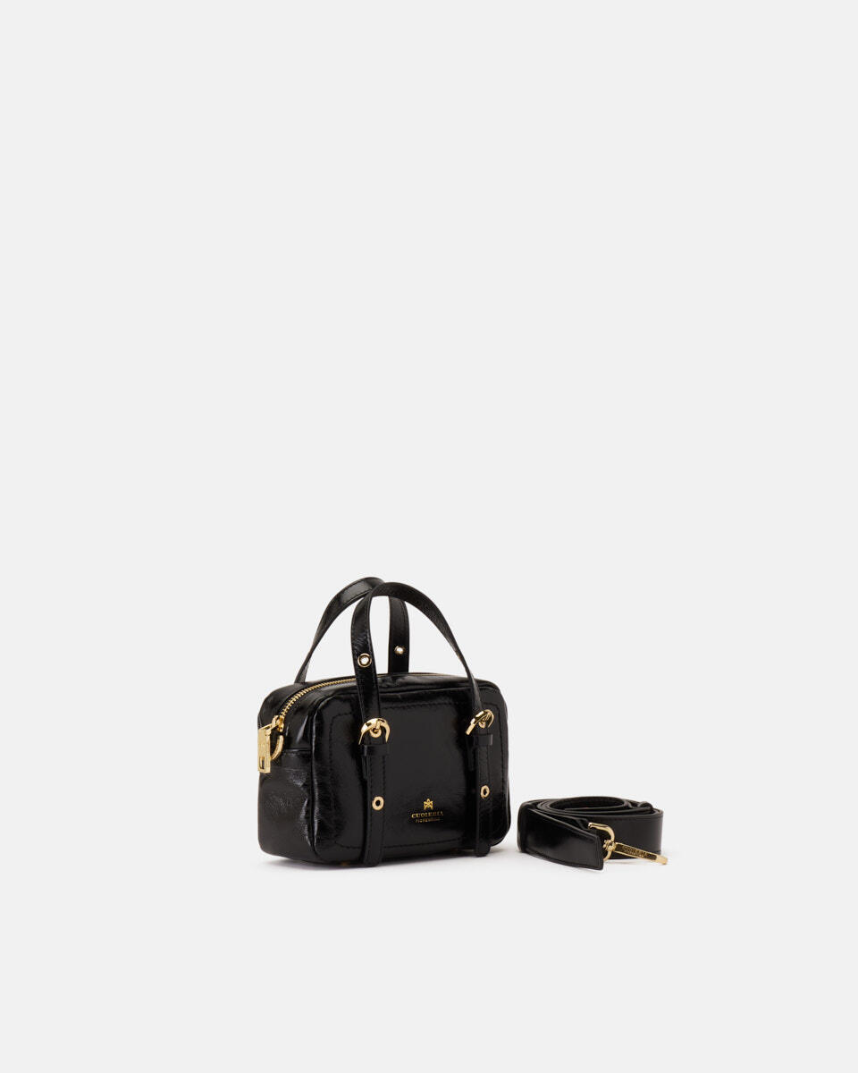 mini duffle Black  - Tote Bags - Women's Bags - Bags - Cuoieria Fiorentina