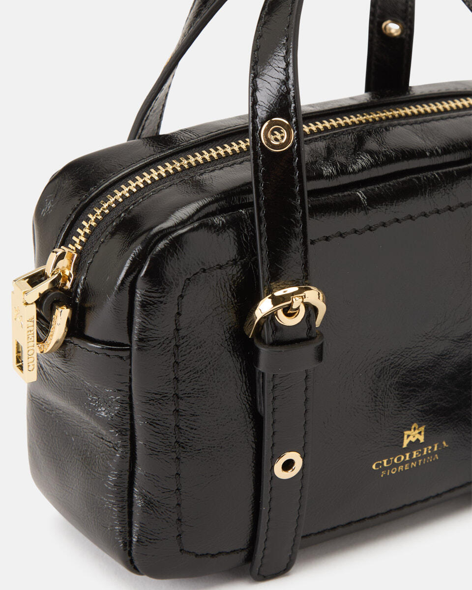 mini duffle Black  - Tote Bags - Women's Bags - Bags - Cuoieria Fiorentina