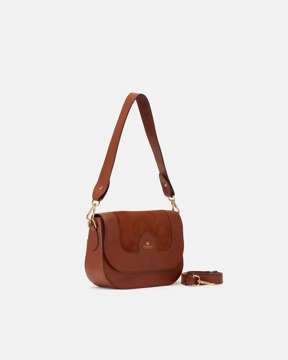 MESSENGER Caramel  - Shoulder Bags - Women's Bags - Bags - Cuoieria Fiorentina
