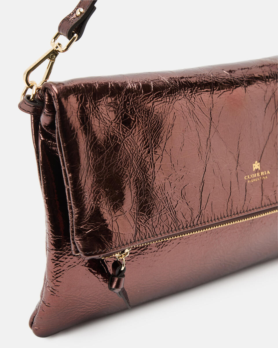 MAXI POUCH Chocolate  - Clutch Bags - Women's Bags - Bags - Cuoieria Fiorentina