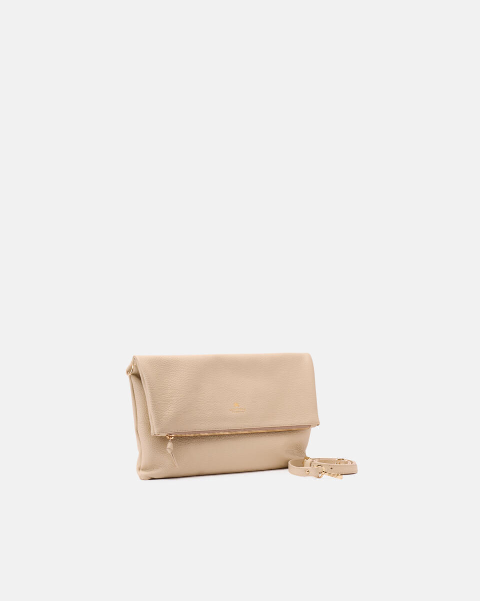 Velvet Flap bag XL Prosecco  - Pochette - Borse Donna - Borse - Cuoieria Fiorentina