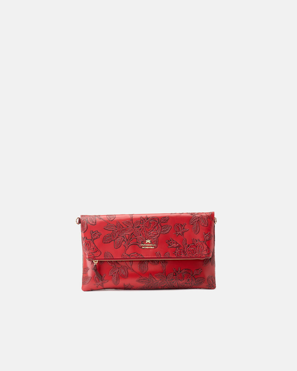 MAXI POUCH Red  - Clutch Bags - Women's Bags - Bags - Cuoieria Fiorentina