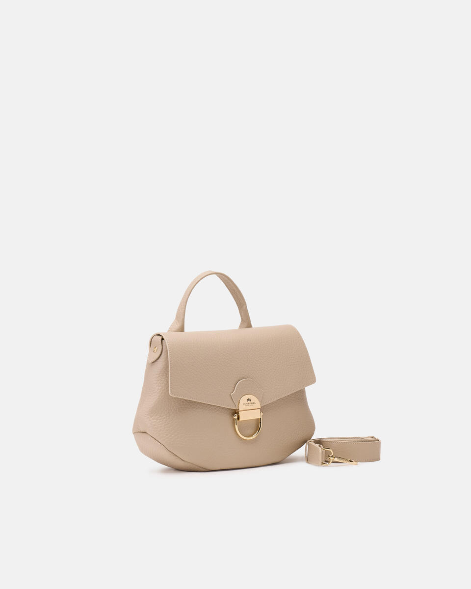 Jess small flap bag in pelle Prosecco  - Messenger - Borse Donna - Borse - Cuoieria Fiorentina