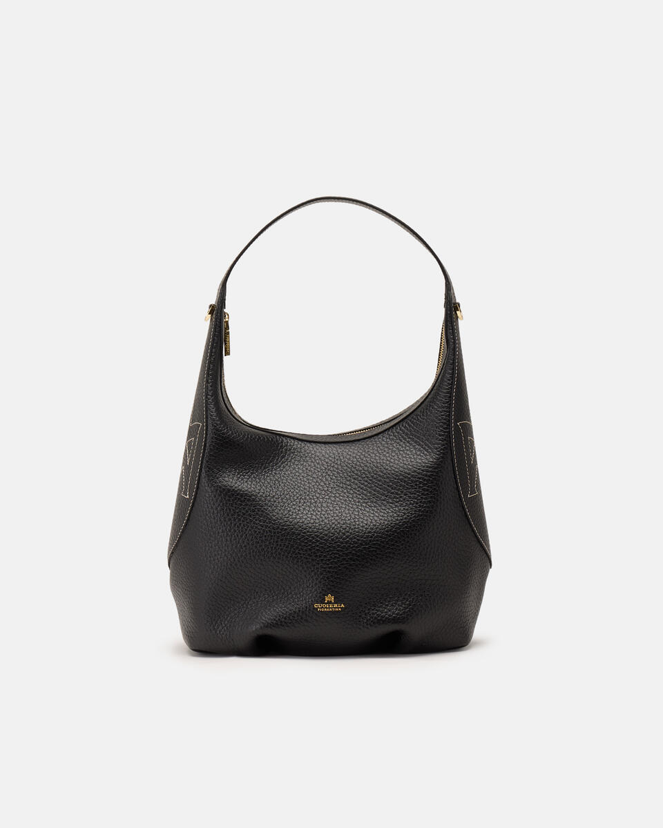 Maxima Large Hobo Nero  - Borse A Spalla - Borse Donna - Borse - Cuoieria Fiorentina