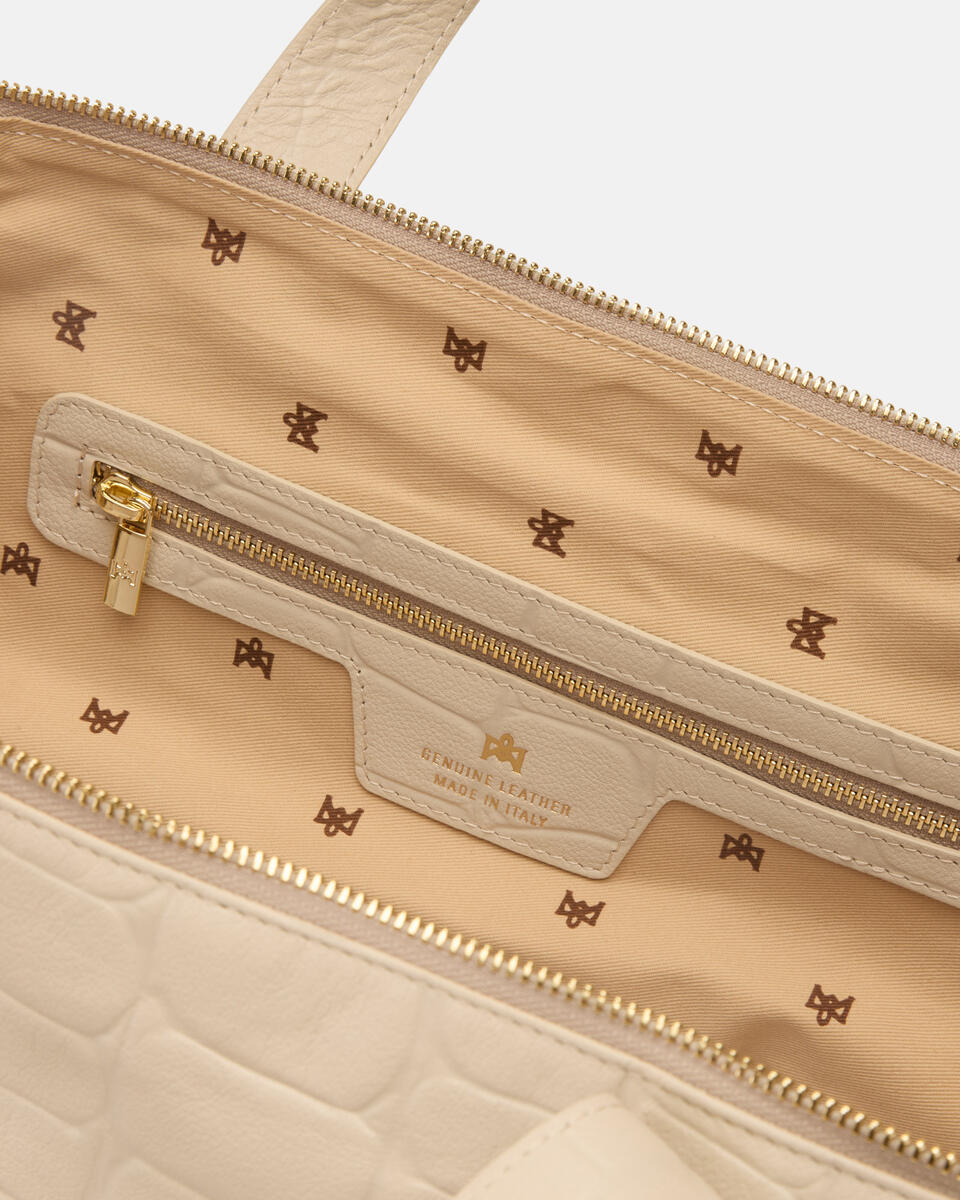 LARGE DUFFLE BAG Prosecco  - Tote Bags - Women's Bags - Bags - Cuoieria Fiorentina