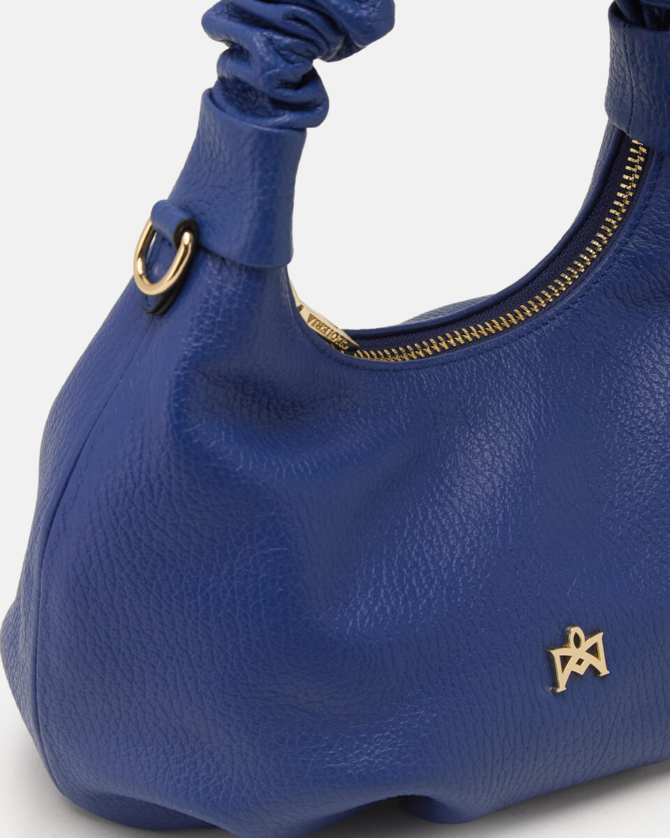 Chop small hobo Bluette  - Borse A Spalla - Borse Donna - Borse - Cuoieria Fiorentina