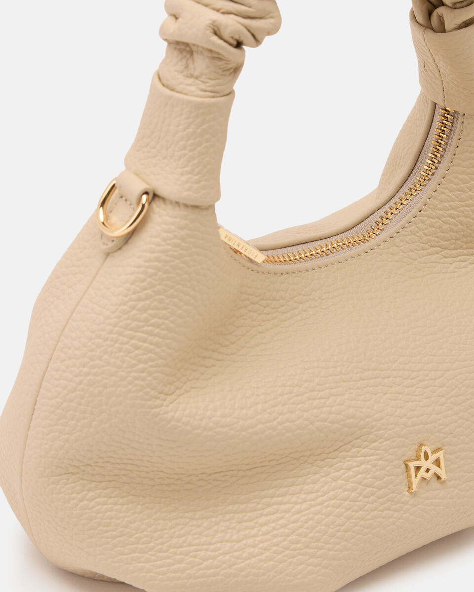 SMALL HOBO BAG Prosecco  - Shoulder Bags - Women's Bags - Bags - Cuoieria Fiorentina