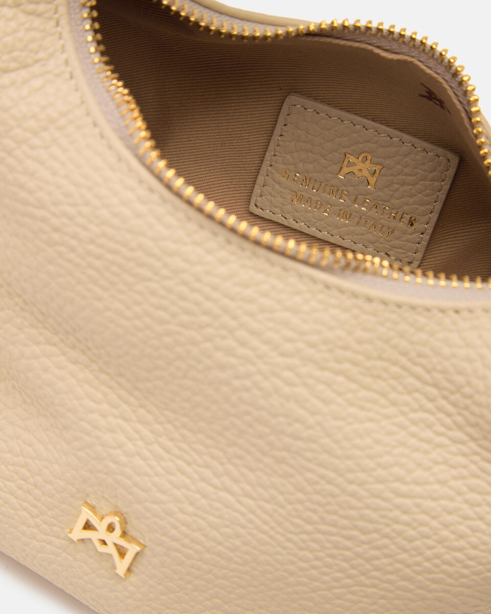 SMALL HOBO BAG Prosecco  - Shoulder Bags - Women's Bags - Bags - Cuoieria Fiorentina