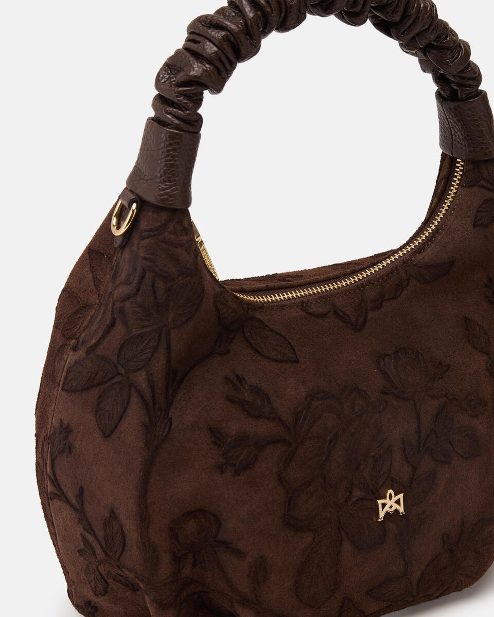 HOBO BAG Chocolate  - Tote Bags - Women's Bags - Bags - Cuoieria Fiorentina