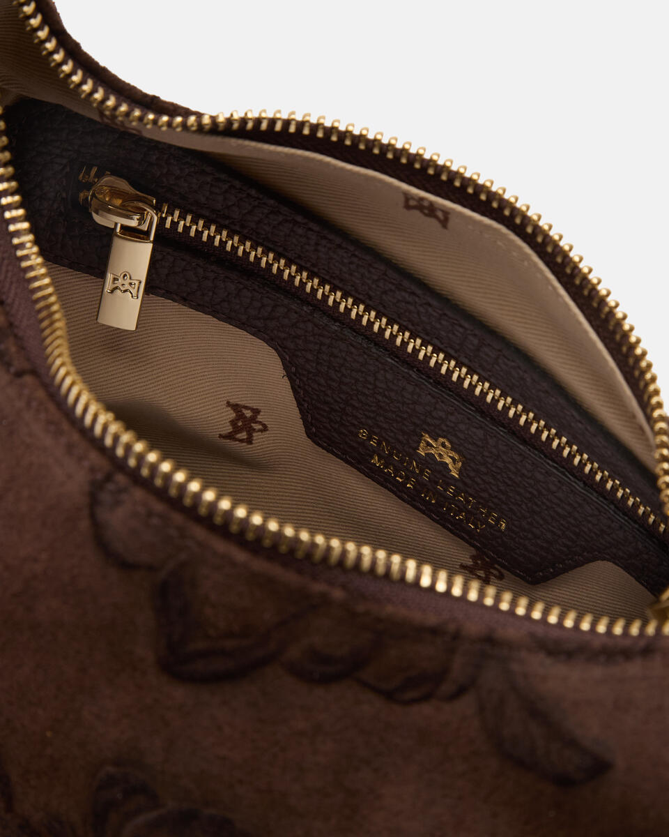 HOBO BAG Chocolate  - Tote Bags - Women's Bags - Bags - Cuoieria Fiorentina