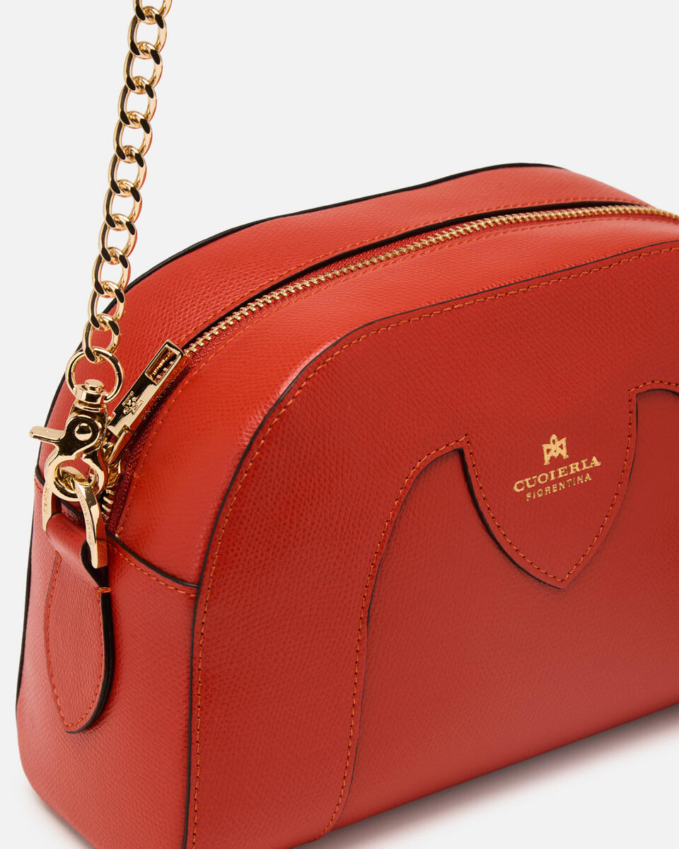CAMERA BAG Burnt orange  - Cuoieria Fiorentina