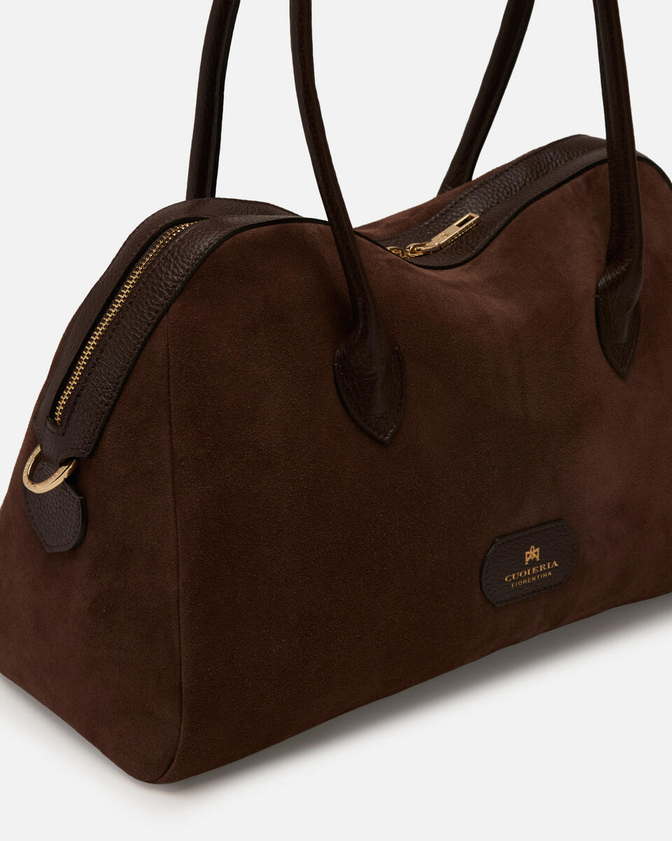 Emma Boho Shopping Cioccolato  - Shopping - Borse Donna - Borse - Cuoieria Fiorentina