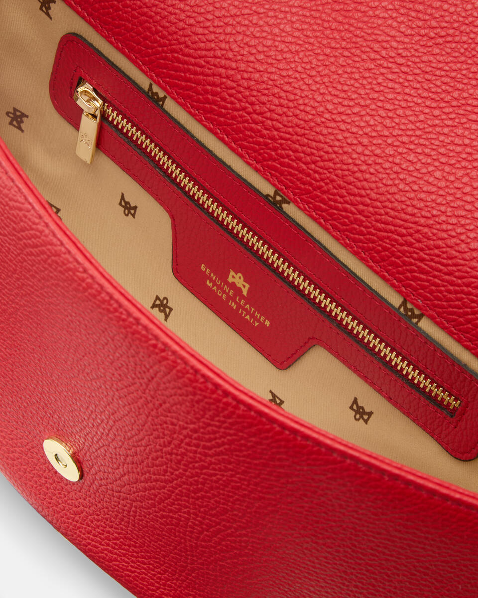Dora large flap Tomato  - Messenger - Borse Donna - Borse - Cuoieria Fiorentina