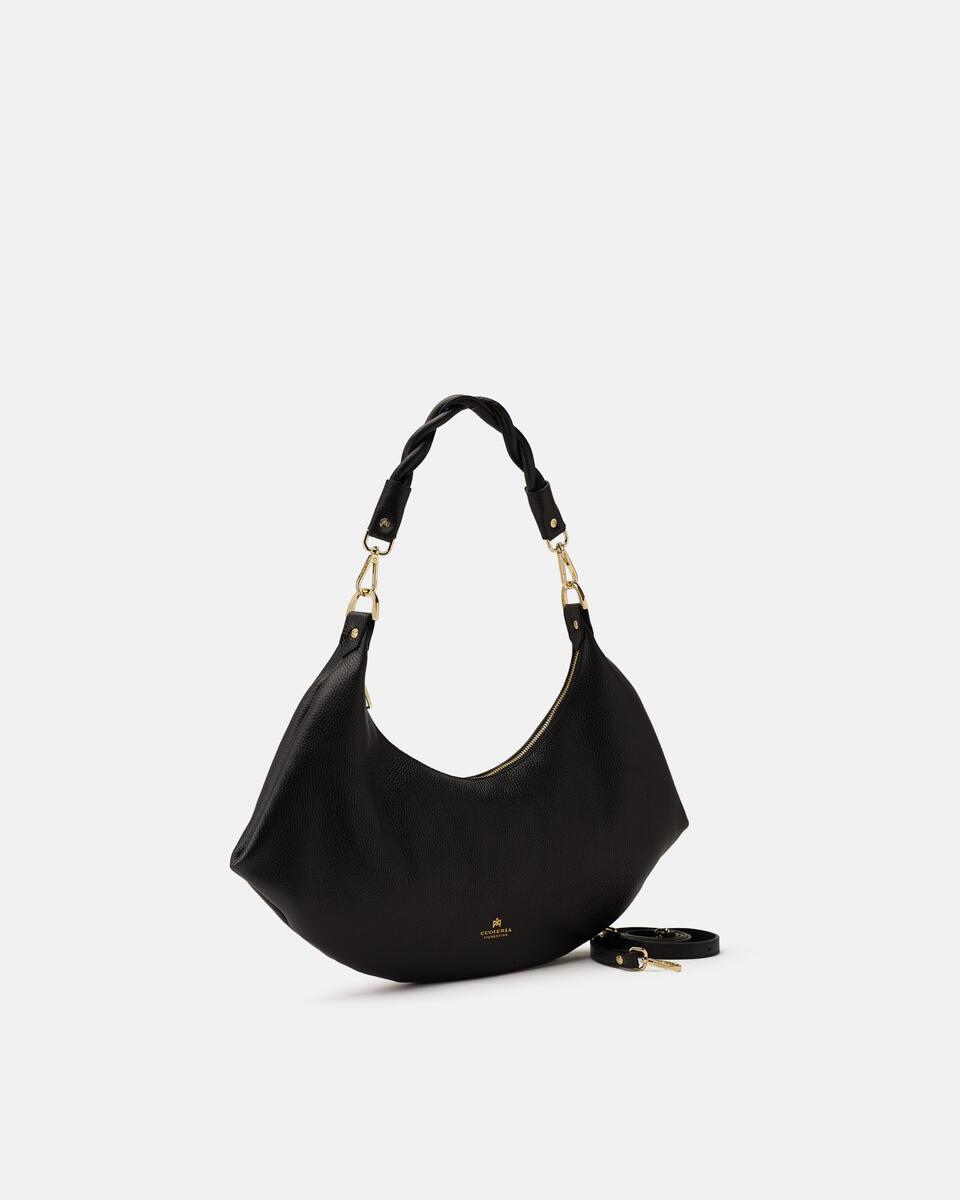 HOBO BAG Black  - Shoulder Bags - Women's Bags - Bags - Cuoieria Fiorentina