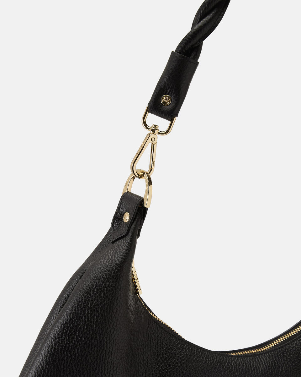 HOBO BAG Black  - Shoulder Bags - Women's Bags - Bags - Cuoieria Fiorentina